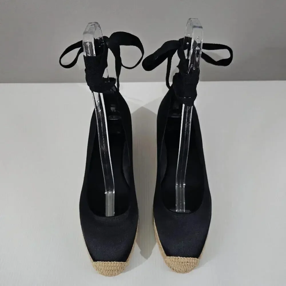 NWT Tory Burch Black Espadrilles - Picture 5 of 15